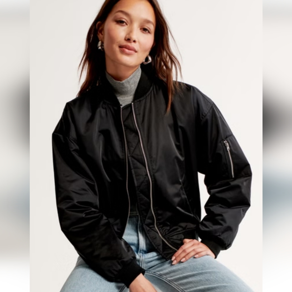 Intro Bomber Jackets From Dillard's, Charcole Gray With Quilted Lining